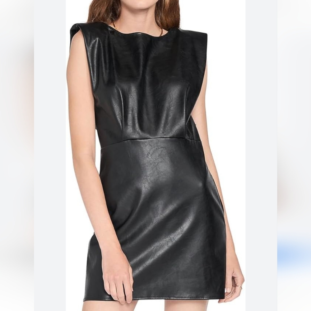 Black Sheath Mini Dress with Bateau Neckline